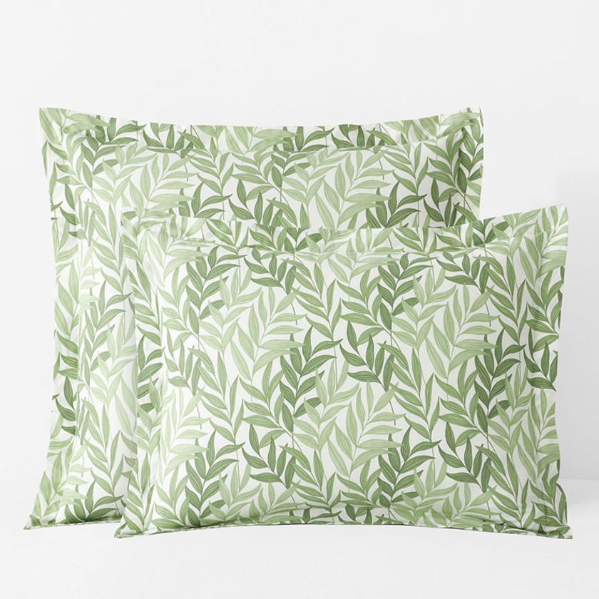 Tulum Leaf Classic Cool Cotton Percale Sham