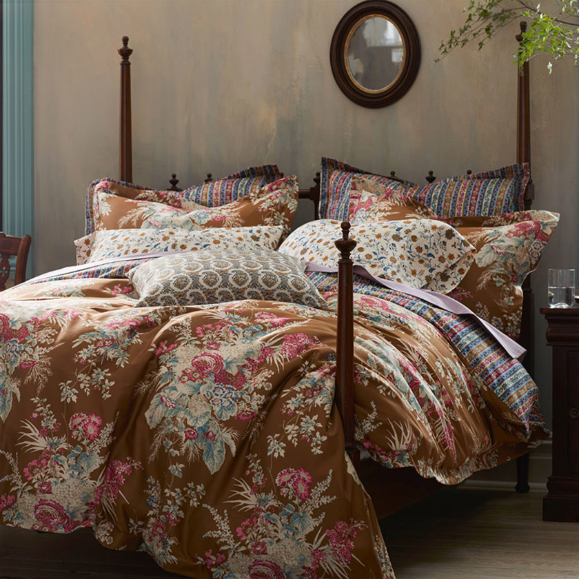 Malti Premium Smooth Sateen Reversible Duvet Cover - Gold, Twin/Twin XL,Gold