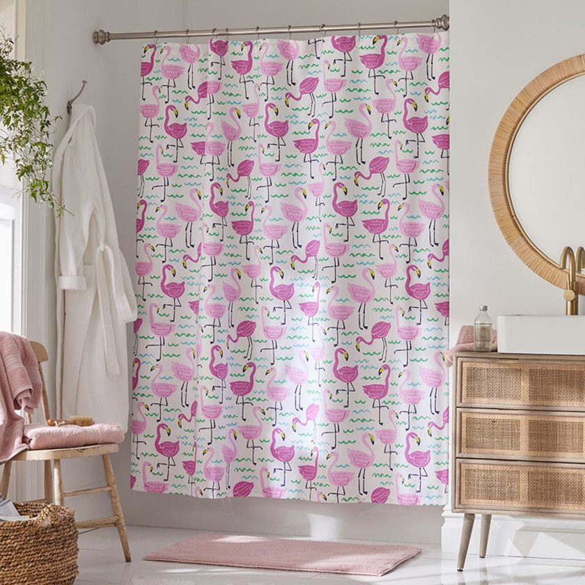 Summer Prints Classic Cool Cotton Percale Shower Curtain