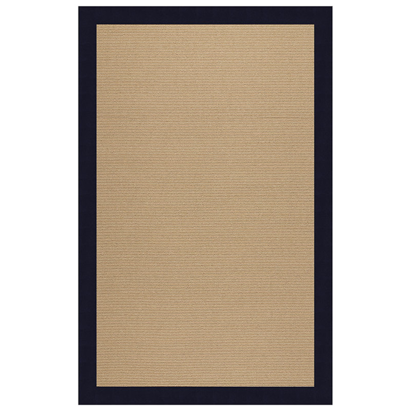 Sunbrella Narrow Stripe Bordered Indoor/Outdoor Rug