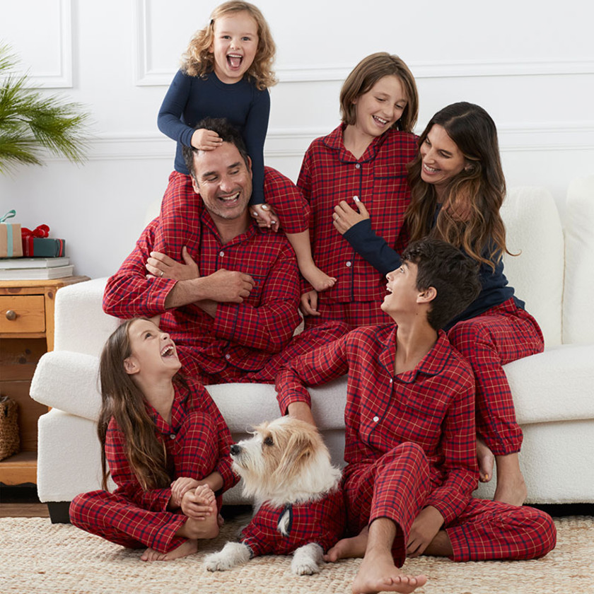Family Flannel Kid's Classic Pajama Set - Red Plaid1, 2T,Red Plaid