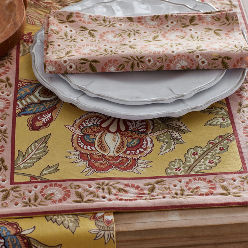 Garden Floral Cotton Napkins, Set of 4 - Kamalei Floral,Kamalei Floral