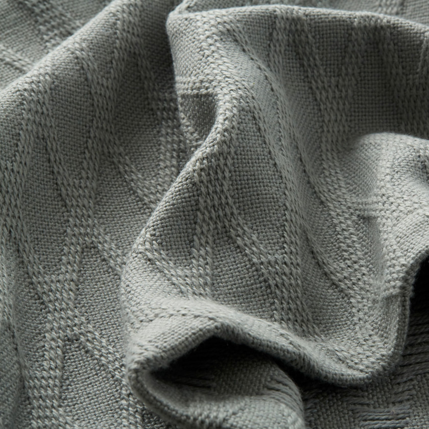 Cotton Bamboo Throw - White,White